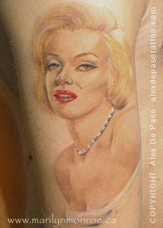 Marilyn Monroe Tattoo: Alex de Pase