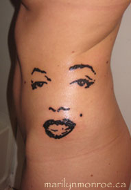 Marilyn Monroe Tattoo: Amber Casper