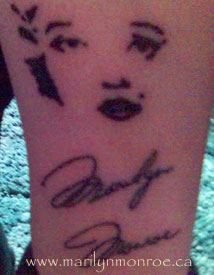 Marilyn Monroe Tattoo: Clare