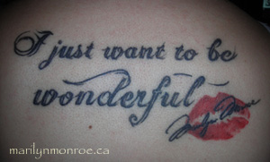 Marilyn Monroe Tattoo: Danielle