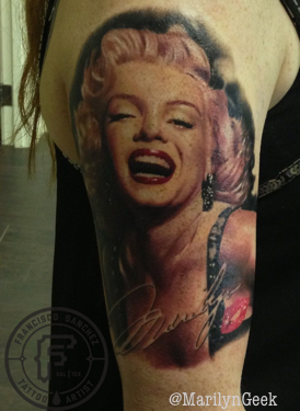 Marilyn Monroe Tattoo: Francisco 