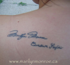 Marilyn Monroe Tattoo: Megan