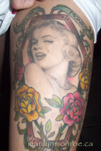 Marilyn Monroe Tattoo: Stacy Baker